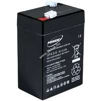 POWERY Powery ólom zselés akku Peg Perego Feber Injusa Smoby Diamec gyerekautó 6V 4,5Ah (4Ah, 5Ah)