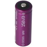 Efest Efest Purple IMR18500 akku lila 3.7V, 1000mAh, érintkező fejjel, védelmi elektronika nélkül