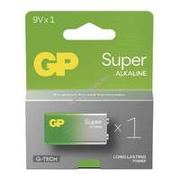 GP GP Super 9V Block elem 6LR61, 6LF22, 522, MN1604 1db/csomag - A készlet erejéig!