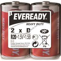 Eveready EVEREADY Heavy Duty D, góliát, R20 elem, 2db/csomag