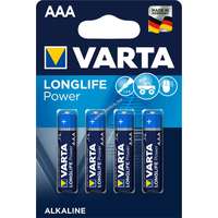 Varta Varta Longlife Power / High Energy Alkaline alkáli elem típus AAA 4db/csom.