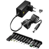 Goobay Goobay hálózati adapter 3V-12V-ig csatlakozó készlettel, 3.6W, 300mAh - Kiárusítás!