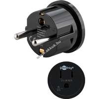 Goobay Goobay hálózati adpter USA/Japán -> EU, fekete