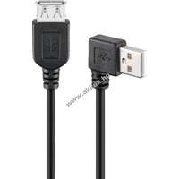 Goobay USB 2.0 hosszabbító kábel A apa 90° > USB A anya