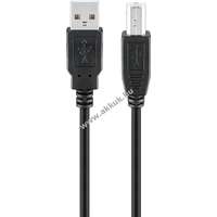 Goobay USB nyomtató kábel 1.8m fekete - A készlet erejéig!