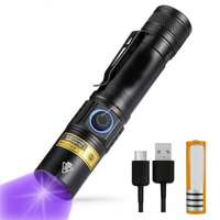 Infinio Zseblámpa Infinio SLIM UV-38 LED 5W UV+18650 Li-Ion akku 2Ah