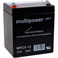 MULTIPOWER Ólom akku 12V 5Ah Multipower típus MP5-12C ciklusálló, ciklikus
