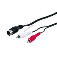 Goobay Audio kábel 5 pólusú DIN csatlakozó > Stereo RCA apa, 1.5m