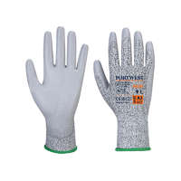 <p><img src="https://aktiv.unas.hu/shop_ordered/70227/pic/portwest.jpg" /></p> Portwest A620 PU tenyérmártott vágásbiztos védőkesztyű CUT 3, szürke XL