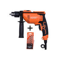 <p><img src="https://aktiv.unas.hu/shop_ordered/70227/pic/harden.jpg" /></p> Harden Fúrógép 710W 13mm fogaskoszorús tokmány 220V + AJÁNDÉK 5 részes Kőzetfúró készlet