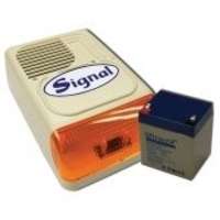 Signal Signal PS-128A sziréna + 12V4Ah akkumulátor szett