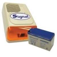 Signal Signal PS-128A sziréna + 12V7Ah akku szett
