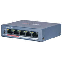  Hikvision DS-3E0105P-E/M (B) 5 portos PoE switch (30 W), 4 PoE + 1 uplink port, nem menedzselhető