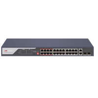  Hikvision DS-3E0326P-E (C) 26 portos PoE switch (370 W), 24 PoE + 2 kombinált uplink port, nem menedzselhető