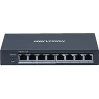  Hikvision DS-3E0508P-O 8 portos Gbit PoE switch (60 W), 4 PoE+ / 4 RJ45, nem menedzselhető