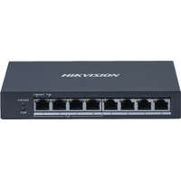 Hikvision DS-3E0508P-O 8 portos Gbit PoE switch (60 W), 4 PoE+ / 4 RJ45, nem menedzselhető
