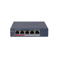 Hikvision DS-3E1105P-EI(V2) 5 portos PoE switch (60 W), 4 PoE + 1 uplink port, smart menedzselhető