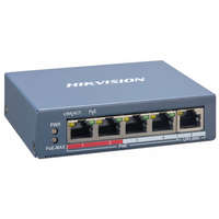  Hikvision DS-3E1105P-EI 5 portos PoE switch (60 W), 4 PoE + 1 uplink port, smart menedzselhető