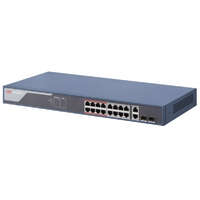  Hikvision DS-3E1318P-SI(new) 18 portos PoE switch (230 W), 16 PoE + 2 kombinált uplink port, smart menedzselhető