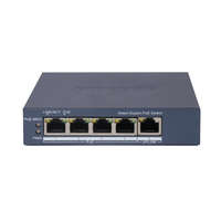  Hikvision DS-3E1505P-EI 5 portos PoE switch (60 W), 4 PoE + 1 RJ45 uplink port, menedzselhető