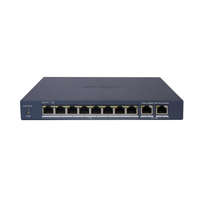  Hikvision DS-3E1510P-EI/M 10 portos PoE switch (60 W), 8 PoE + 2 RJ45 uplink port, menedzselhető