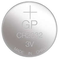 GP Gombelem, 3 V litium, 210 mAh, (távirányító, játék, öngyújtó, fotógép) – elterjedt (GP 2032-C5, CR 2032)