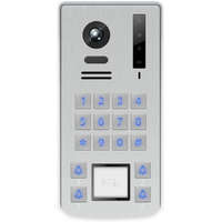 Honnor HONNOR SECURITY Video kaputelefon 4 hívógombos kültéri egység, vandálbiztos, nyomógombos kódzáras, kártyaolvasós, 110° 1080P CMOS kamerával, IP66