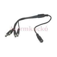 Provision PROVISION-ISR PR-C14 lengő vezetékes tápelosztó 1 bemenet DC jack aljzat 5.5 / 2.1, 4 kimenet DC jack dugó 5.5 / 2.1 /14