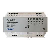 Roger Roger PS-30DR 35 mm-es DIN sínre szerelhető kapcsolóüzemű tápegység, bemenet 230 Vac/50 Hz, 42 W