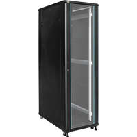 Pulsar RS4261 19" 42U 600x1000 álló rack szekrény, lapraszerelt, fekete