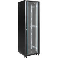 Pulsar RS4266 19" 42U 600x600 álló rack szekrény, lapraszerelt, fekete