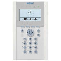 Acre-Vanderbilt SPCK620.100 X-busz komfort LCD kezelő, 128×64 képpont, kék háttérfény, szabotázsvédett, 5 állapotjelző LED