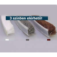 AVSeal Szigetelő kefe 5 méteres üvegajtó szigetelés fehér 9x5 mm ajtókefe vitrin üveges szekrény szélfogó üvegajtó kefe