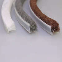 AVSeal Szigetelő kefe 5 méteres üvegajtó szigetelés fehér 9x9 mm ajtókefe vitrin üveges szekrény szélfogó üvegajtó kefe