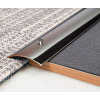 AVProfil AV Rozsdamentes burkolatváltó profil inox polírozott szintkülönbség kiegyenlítő 40 mm 90 cm lecsavarozható