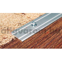 AVProfil AV Burkolatváltó profil csavarozható Matt ezüst lapos bordás 40 mm 2700 mm