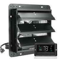 VEVOR Fali elszívó ventilátor távirányítóval – 904 CFM teljesítmény, 305 mm lapátátmérő, energiatakarékos EC motor, fémházas kivitel, automatikus lamellazárás