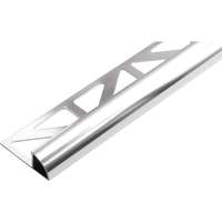 AVProfil AV 12,5 mm Domború fém csempeszegély padlólap élvédő polírozott alumínium negyed köríves 12,5x2700 mm