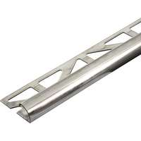 Celox OX 10 mm Domború fém csempe élvédő natúr alumínium negyed köríves 10x2500 mm