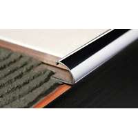 AVProfil AV 12 mm Domború rozsdamentes csempe élvédő inox gömbölyű C profil negyedköríves fém saválló acél 12x2700 mm