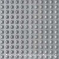 Metalproduct Bordás lemez csúszásmentes mintás horganyzott acél piramis csúcsos nyomott mintával 2 mm vastag 1000x2000 tüzihorganyzott tábla