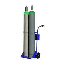 AVLift Dupla gázpalack szállító molnárkocsi palackszállító kocsi 2 db 40 liter 37,5 kg CO2 oxigén, argon ipari hegesztőpalack számára