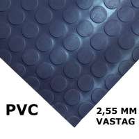 AVRubber PVC pöttyös gumiszőnyeg kék 120 cm széles 10 m hosszú 2,5 mm vastag Az ár méterenkénti árat jelöl!