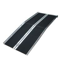 AVRamps 122 cm Felhajtó mobil rámpa mozgássérült tolókocsi kerekesszék hordozható rámpa keresztbe-hosszába összecsukható 272 kg teherbírás