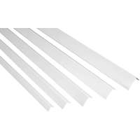 AVProfil AV L profil fehér festett alumínium élvédő sarokprofil 10x10x2000 mm szinterezett fém sarokvédő élvédő Sarokléc szögprofil