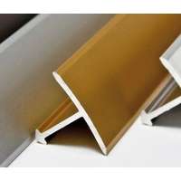 AVProfil AV T profil burkolatváltó matt arany 16-26 x 900 vagy 2700 mm utólag beépíthető eloxált alumínium profil