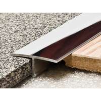 AVProfil AV T profil burkolatváltó inox hatású polírozott 26x900 mm utólag beépíthető eloxált alumínium profil