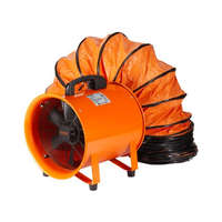 VEVOR Ipari axiálventilátor 2574 CFM légszállítással – 367 W AC motor, 2800 ford./perc, 5 m légcsatornával, IP44 védelem, túlmelegedés elleni biztonság, 15,1 kg-os kivitel