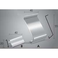 Celox OX Drip toldóprofil Világosszürke vízvető profil erkély teraszszegélyhez RAL7035