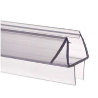 AVSeal Zuhanykabin üvegajtó vízvető kádparaván szigetelés 2x50 cm hosszú "C" 6 mm üvegajtóra élvédő 100 cm